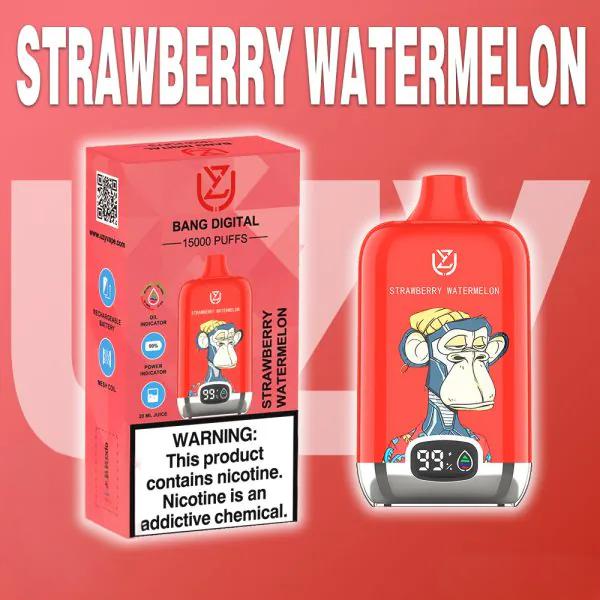 UZY Bang Digital 15000 Puffs Disposable Vape – LED Display | 0%-5% Nicotine Options