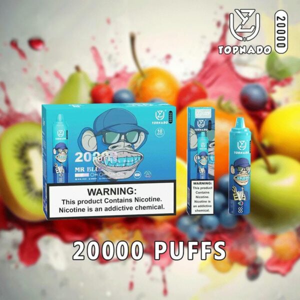 UZY Tornado 20K Puffs – High-Capacity Disposable Vape with LED Display