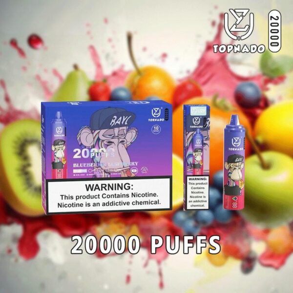 UZY Tornado 20K Puffs – High-Capacity Disposable Vape with LED Display