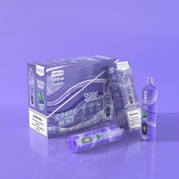 VOPK Shisha Hookah 15000 Puffs DTL Disposable Vape – Original Edition | Long-Lasting Rich Flavor