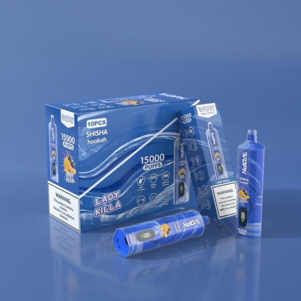 VOPK Shisha Hookah 15000 Puffs DTL Disposable Vape – Original Edition | Long-Lasting Rich Flavor