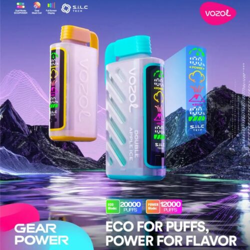 Vozol Gear Power 20K Disposable Vape – 20,000 Puffs, 20mL, Dual Mode, Smart Display, Type-C Rechargeable
