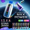 Vozol Star 20K – 20,000 Puffs Disposable Vape | Dual Mesh Coil | Eco & Power Modes | Mirror Display | Type-C Rechargeable