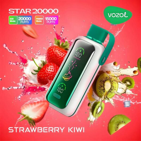 Vozol Star 20K – 20,000 Puffs Disposable Vape | Dual Mesh Coil | Eco & Power Modes | Mirror Display | Type-C Rechargeable