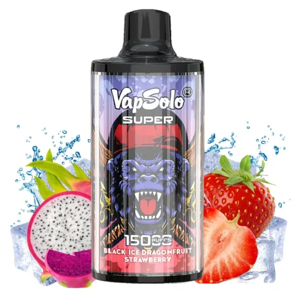 VapSolo Super 15000 Disposable Vape – 15,000 Puffs, 25mL E-liquid, Mesh Coil, Type-C Rechargeable, Adjustable Airflow