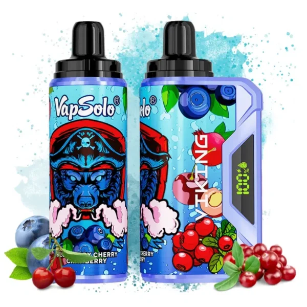 VapSolo Viking 12000 – 12,000 Puff Disposable Vape with LCD, 22mL E-liquid & Mesh Coil