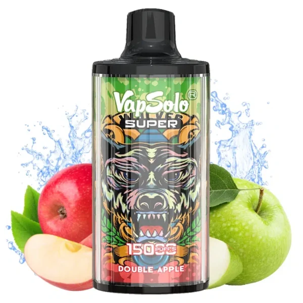 VapSolo Super 15000 Disposable Vape – 15,000 Puffs, 25mL E-liquid, Mesh Coil, Type-C Rechargeable, Adjustable Airflow