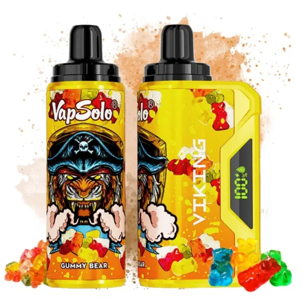 VapSolo Viking 12000 – 12,000 Puff Disposable Vape with LCD, 22mL E-liquid & Mesh Coil