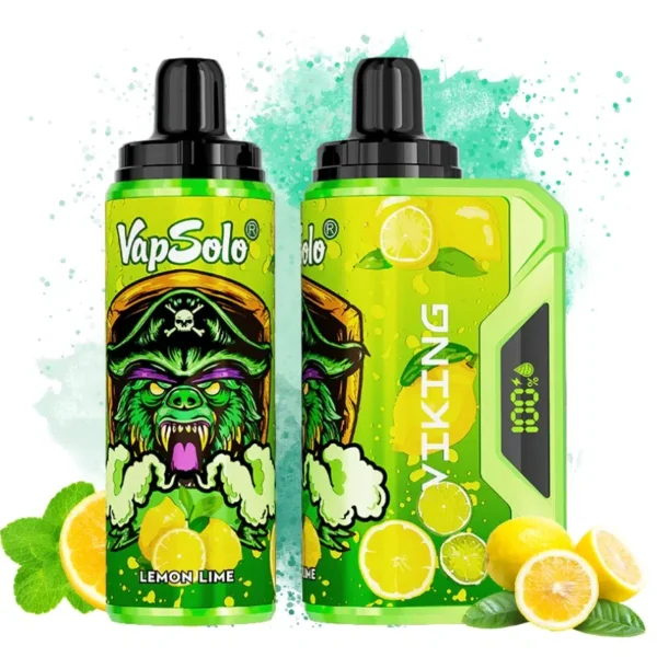 VapSolo Viking 12000 – 12,000 Puff Disposable Vape with LCD, 22mL E-liquid & Mesh Coil