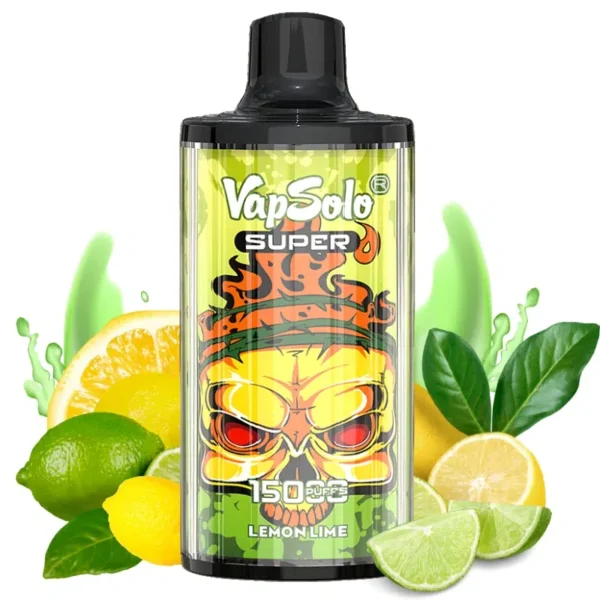 VapSolo Super 15000 Disposable Vape – 15,000 Puffs, 25mL E-liquid, Mesh Coil, Type-C Rechargeable, Adjustable Airflow