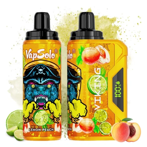 VapSolo Viking 12000 – 12,000 Puff Disposable Vape with LCD, 22mL E-liquid & Mesh Coil