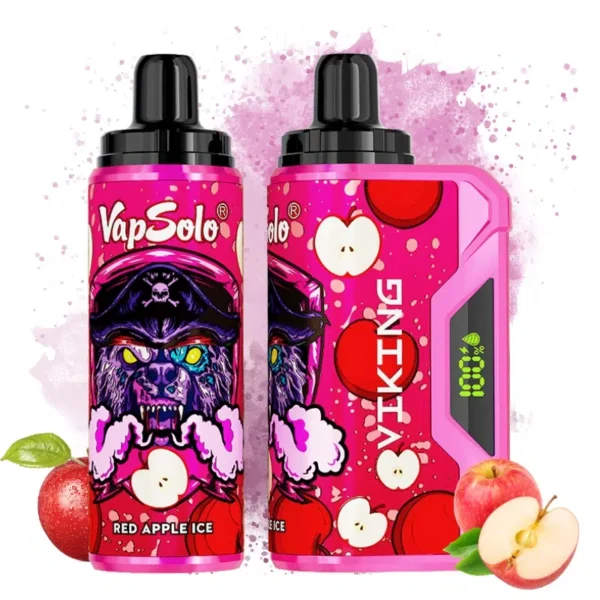 VapSolo Viking 12000 – 12,000 Puff Disposable Vape with LCD, 22mL E-liquid & Mesh Coil