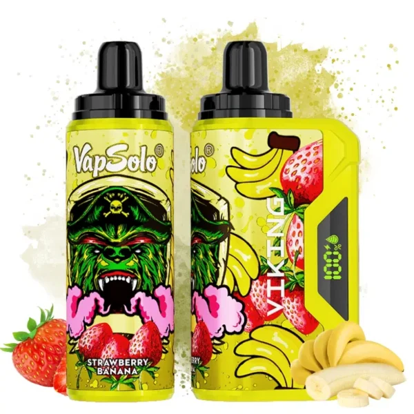 VapSolo Viking 12000 – 12,000 Puff Disposable Vape with LCD, 22mL E-liquid & Mesh Coil