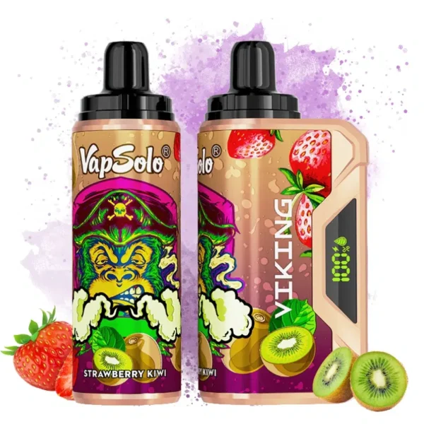 VapSolo Viking 12000 – 12,000 Puff Disposable Vape with LCD, 22mL E-liquid & Mesh Coil
