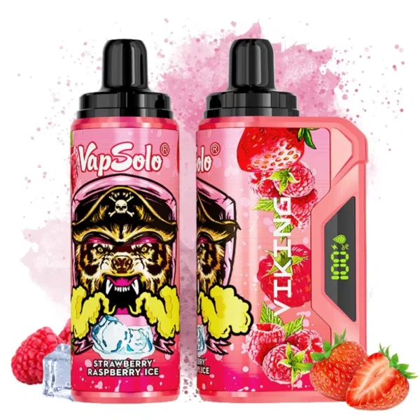 VapSolo Viking 12000 – 12,000 Puff Disposable Vape with LCD, 22mL E-liquid & Mesh Coil