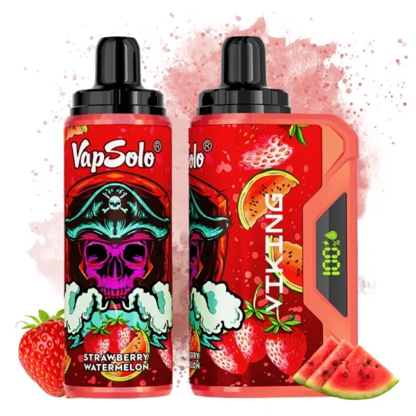 VapSolo Viking 12000 – 12,000 Puff Disposable Vape with LCD, 22mL E-liquid & Mesh Coil