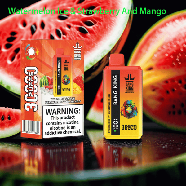 Bang King 30000 Puffs Disposable Vape – Dual Flavor, LCD Display, 0–5% Nicotine