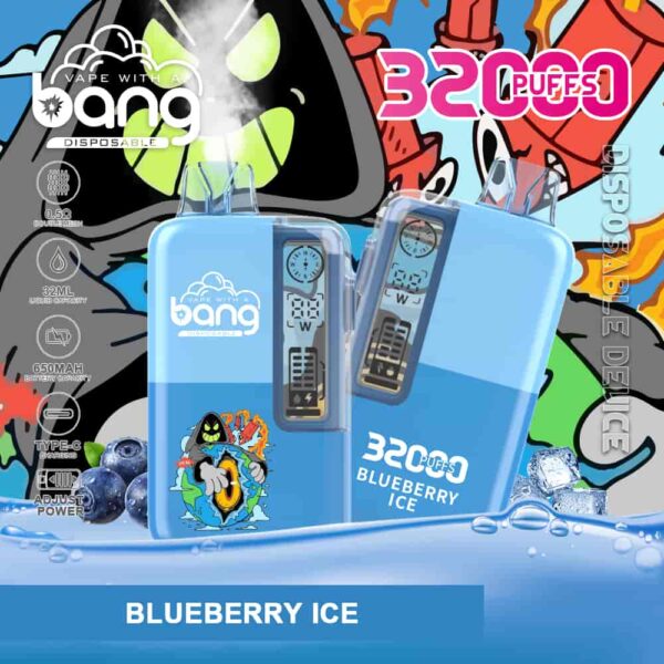 Bang 32000 – Rich Flavor, Big Clouds, 32K Puff Vape with Oil & Power Display