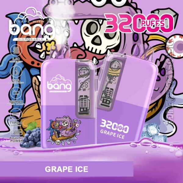 Bang 32000 – Rich Flavor, Big Clouds, 32K Puff Vape with Oil & Power Display