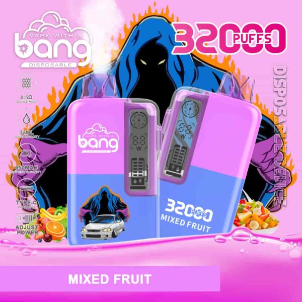 Bang 32000 – Rich Flavor, Big Clouds, 32K Puff Vape with Oil & Power Display