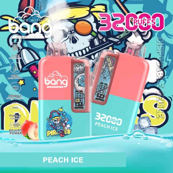 Bang 32000 – Rich Flavor, Big Clouds, 32K Puff Vape with Oil & Power Display
