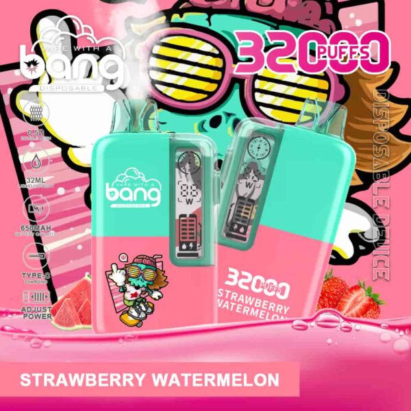 Bang 32000 – Rich Flavor, Big Clouds, 32K Puff Vape with Oil & Power Display