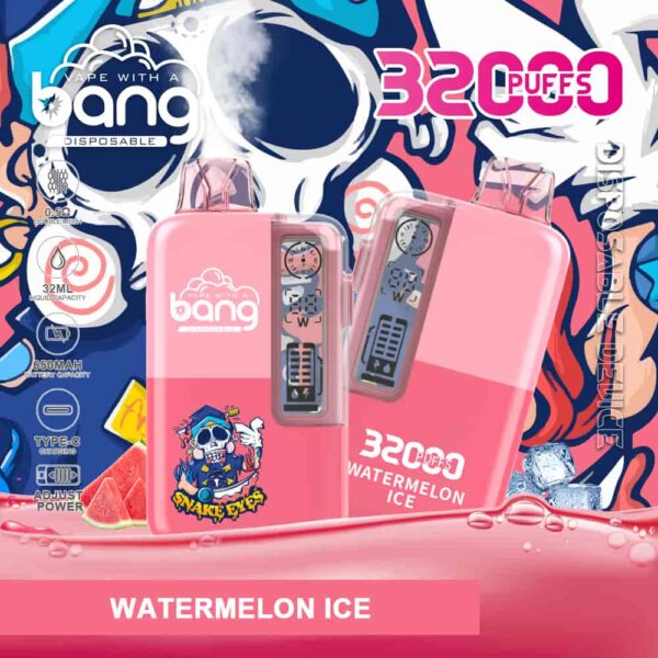 Bang 32000 – Rich Flavor, Big Clouds, 32K Puff Vape with Oil & Power Display