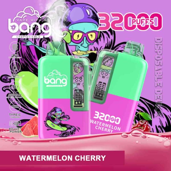 Bang 32000 – Rich Flavor, Big Clouds, 32K Puff Vape with Oil & Power Display