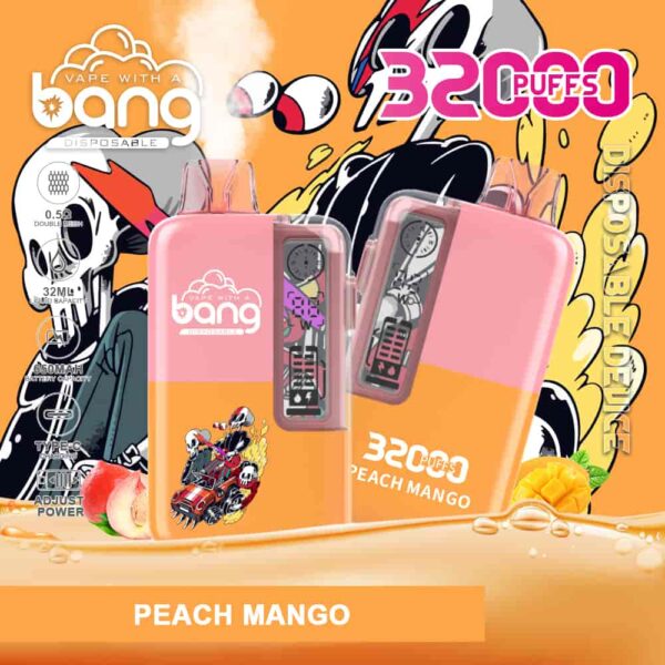 Bang 32000 – Rich Flavor, Big Clouds, 32K Puff Vape with Oil & Power Display
