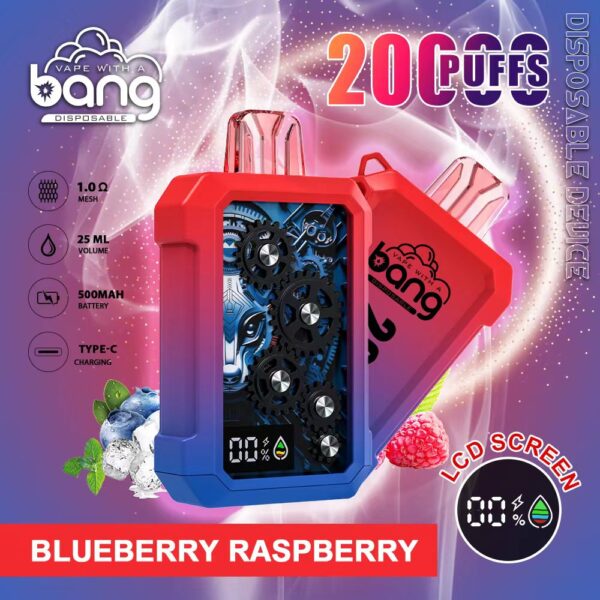 Bang Gear 20K – 20000 Puffs Rechargeable Disposable Vape with LCD Screen