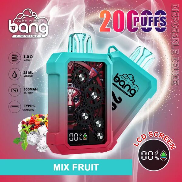 Bang Gear 20K – 20000 Puffs Rechargeable Disposable Vape with LCD Screen