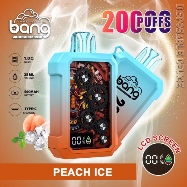 Bang Gear 20K – 20000 Puffs Rechargeable Disposable Vape with LCD Screen