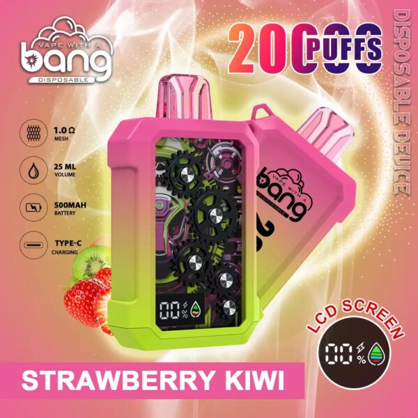 Bang Gear 20K – 20000 Puffs Rechargeable Disposable Vape with LCD Screen