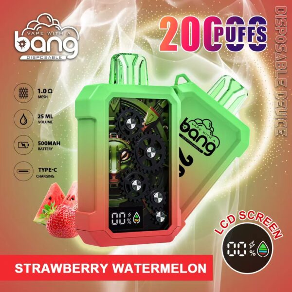 Bang Gear 20K – 20000 Puffs Rechargeable Disposable Vape with LCD Screen