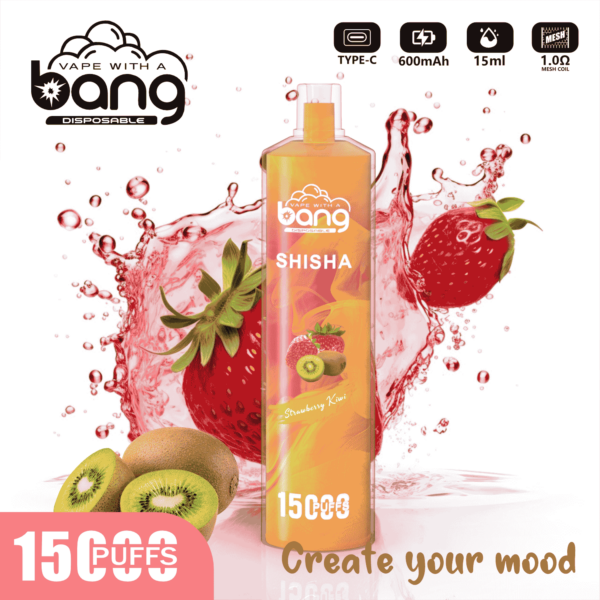 Bang SHISHA 15000 Puffs Direct to Lung Disposable Vape – High-Capacity E-Cigarette Pen