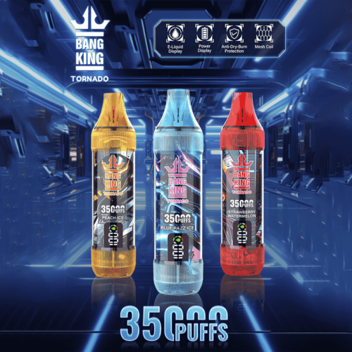 Bang King Tornado 35K Puffs Vape Pen – LED Screen & Original Design
