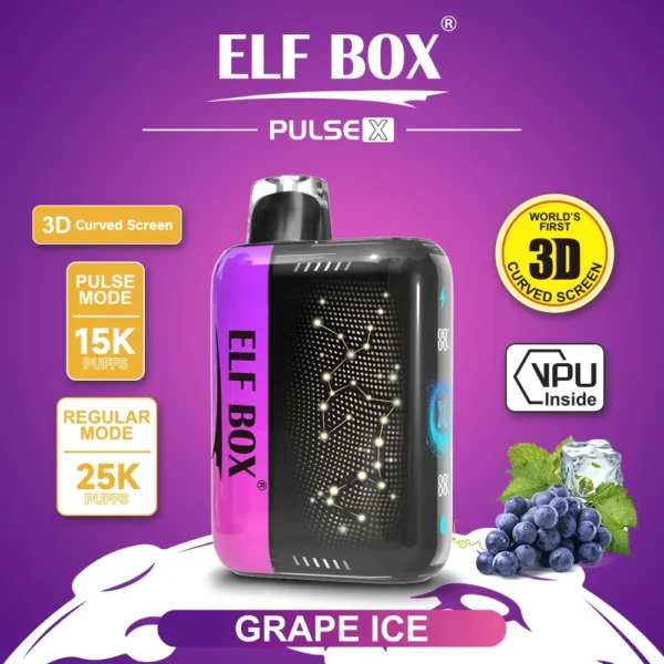 ELF Box Pulse X 25000 – 25K Puffs Disposable Vape in Gypsophila Flavor | Hottest Pick!