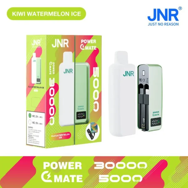 JNR Power Mate 30000 Puffs Disposable Vape – 5000mAh Power Bank, Smart Screen, Dual Function Vaping Powerhouse