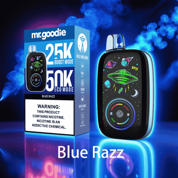 Mr.Goodie King 50000 | Dual Mode Vape with LED Display, Dual Coil & Fast Charge | 2–5% Nicotine