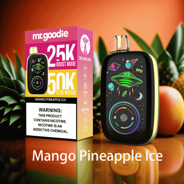 Mr.Goodie King 50000 | Dual Mode Vape with LED Display, Dual Coil & Fast Charge | 2–5% Nicotine