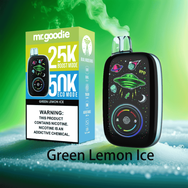 Mr.Goodie King 50000 | Dual Mode Vape with LED Display, Dual Coil & Fast Charge | 2–5% Nicotine