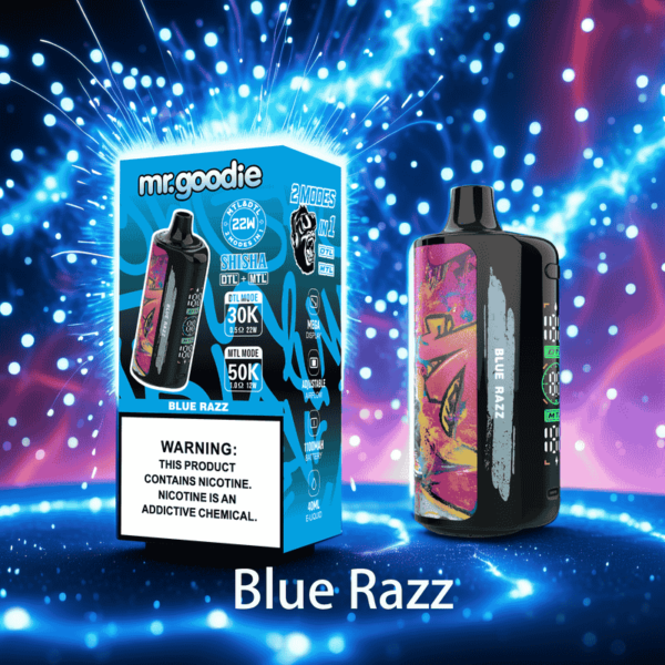 Mr.Goodie Shisha 50000 Puffs | Dual Mode DTL & MTL | LCD Screen Disposable Vape