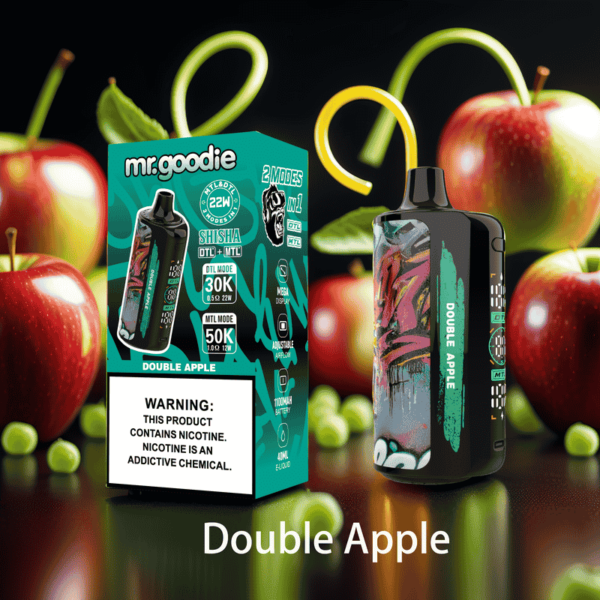 Mr.Goodie Shisha 50000 Puffs | Dual Mode DTL & MTL | LCD Screen Disposable Vape