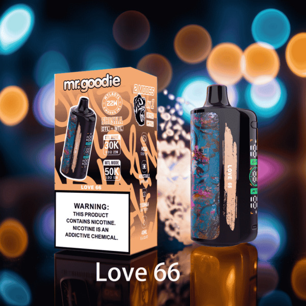 Mr.Goodie Shisha 50000 Puffs | Dual Mode DTL & MTL | LCD Screen Disposable Vape