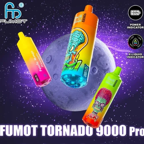 RandM Tornado Pro 9000 Puffs – LED Display Disposable Vape by Fumot