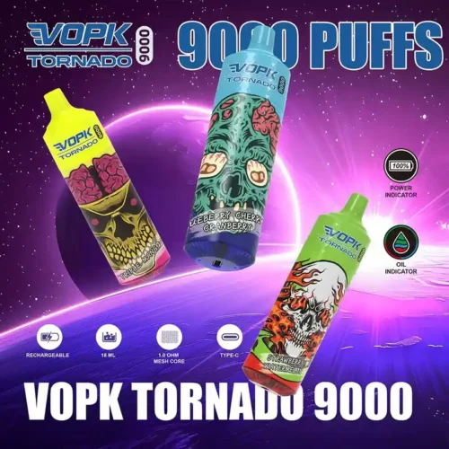 VOPK Tornado 9000 Puffs Disposable Vape Pen – Original, High-Capacity, Long-Lasting Performance