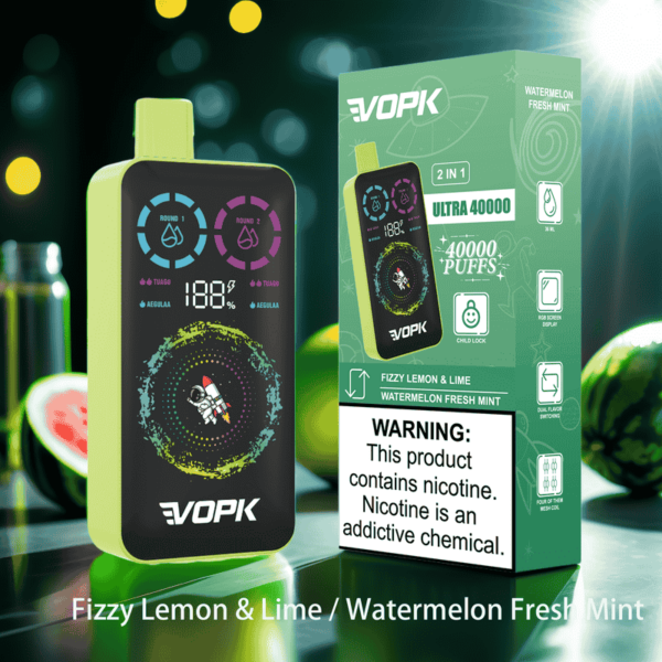 VOPK Ultra 40000 – Dual Flavor Disposable Vape with RGD Screen & Massive 40K Puffs