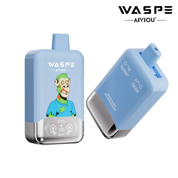 WASPE 40K Puffs Disposable Vape – Dual Taste, Smart Display, Type-C Rechargeable