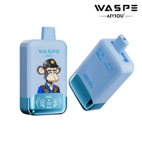 WASPE 40K Puffs Disposable Vape – Dual Taste, Smart Display, Type-C Rechargeable