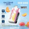 Gazzbar Ice God 50000 Puffs Disposable Vape – Adjustable Ice Level, LCD Display, Ultimate Cooling Experience